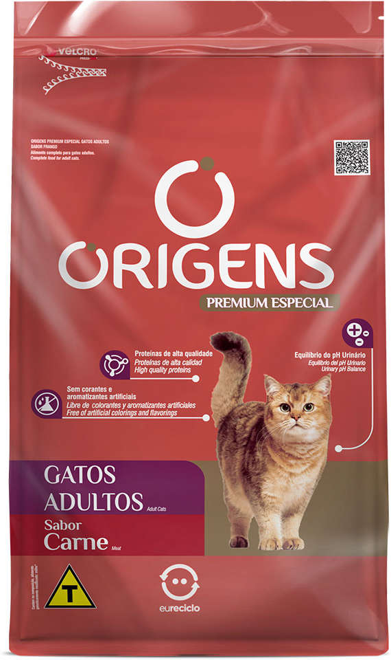 Origens para Gatos Adultos Sabor Carne 10,1kg