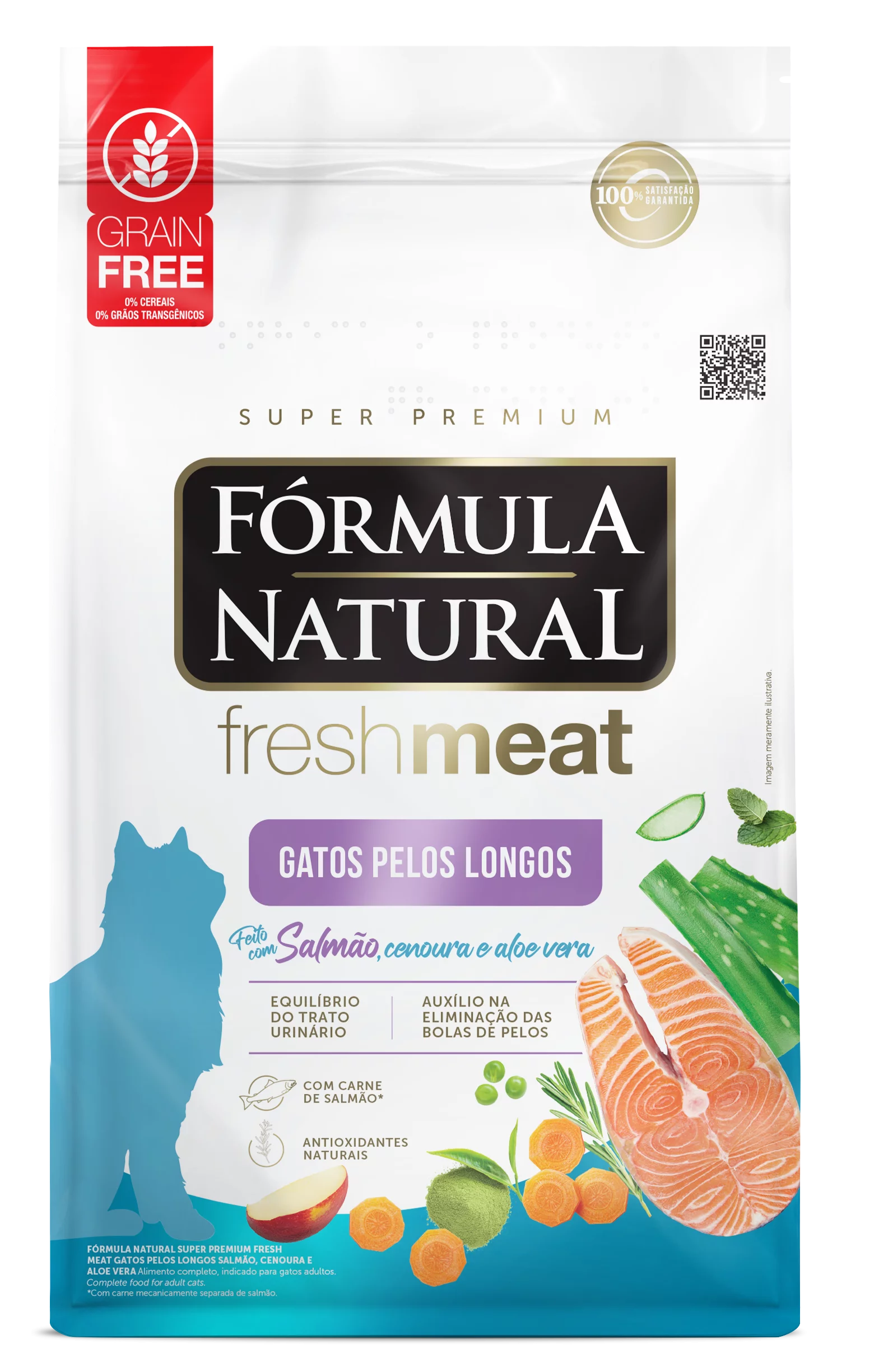 Fórmula Natural Fresh Meat Gatos Pelos Longos 1kg