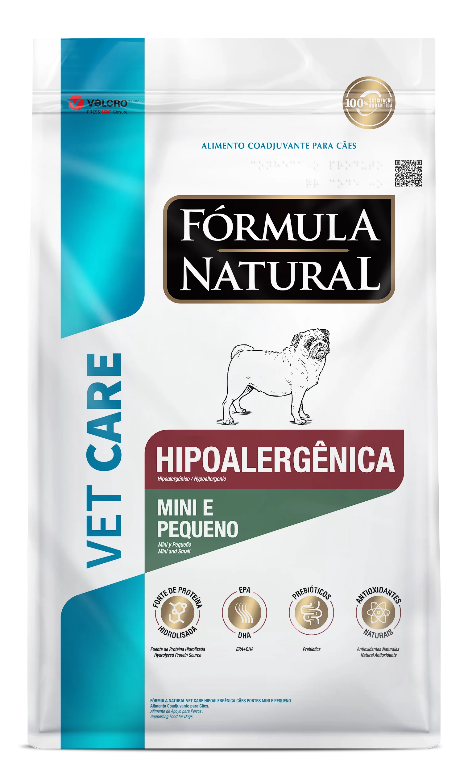 Fórmula Natural Vet Care Cães Hipoalergênica Porte Mini e Pequeno 10,1kg