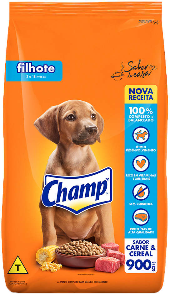 Champ Cães Filhotes 900g