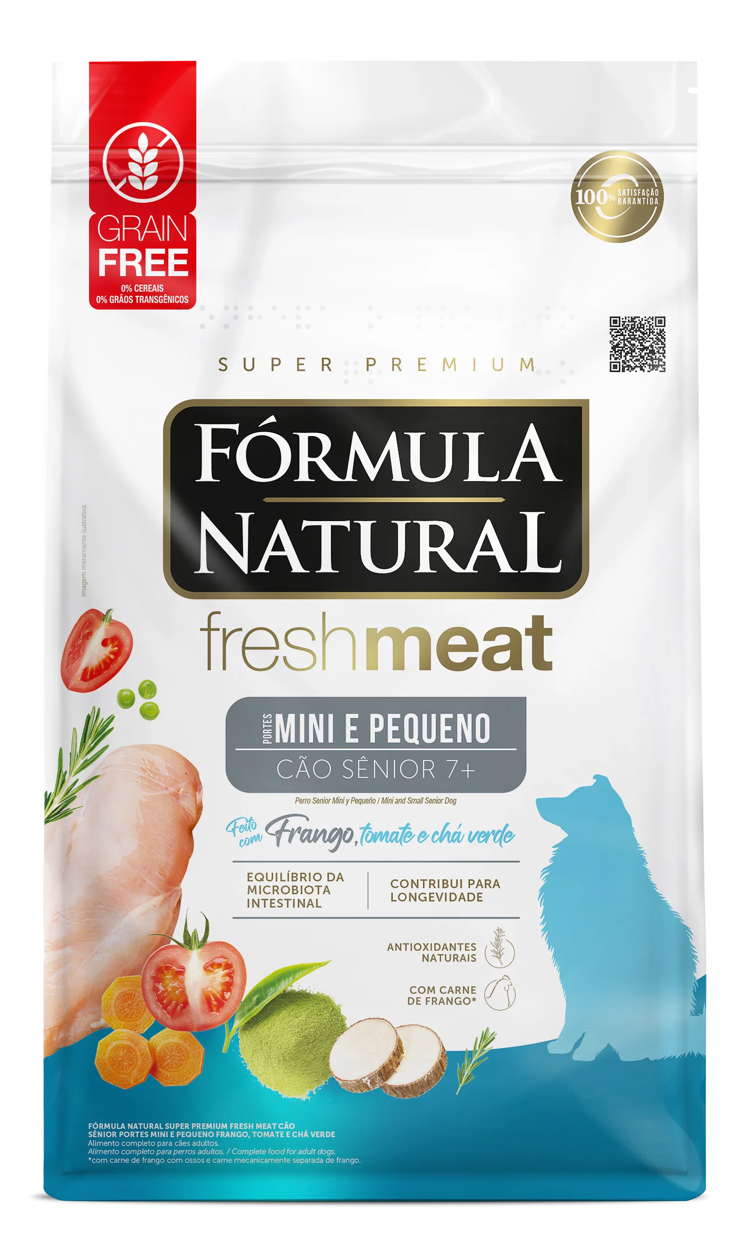 Fórmula Natural Fresh Meat Sênior Porte Mini e Pequeno 2,5kg