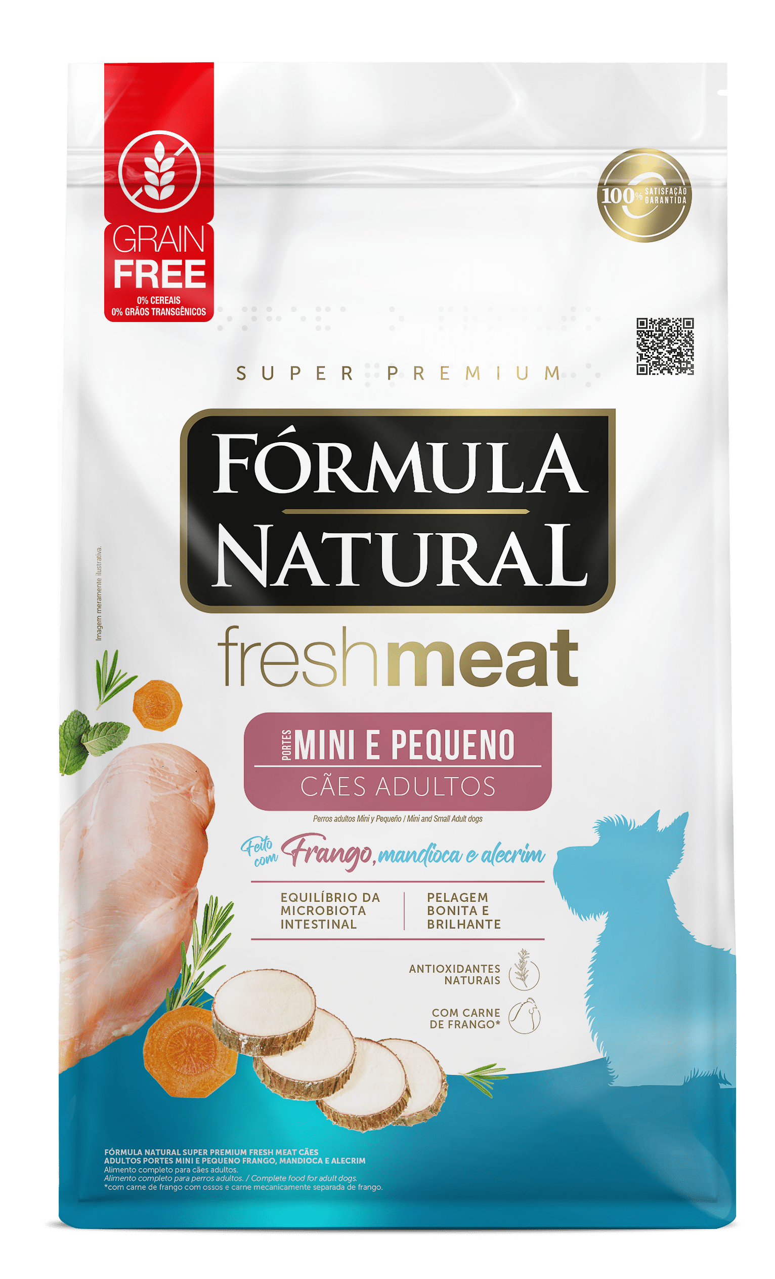 Fórmula Natural Fresh Meat Adultos Porte Mini e Pequeno 2,5kg