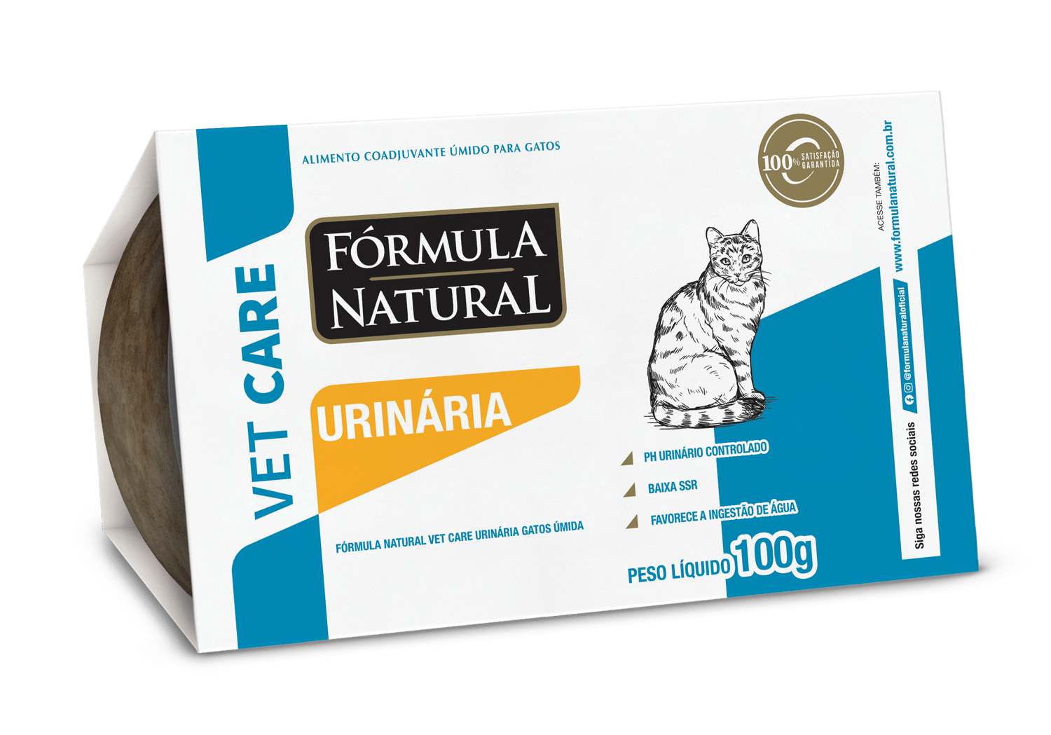 Fórmula Natural Vet Care Gatos Urinária Alimento Úmido 100g