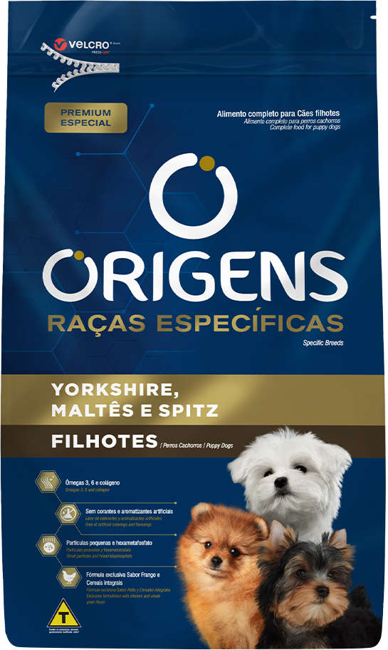 Origens para Cães Filhotes Yorkshire, Maltês e Spitz Alemão 10,1kg