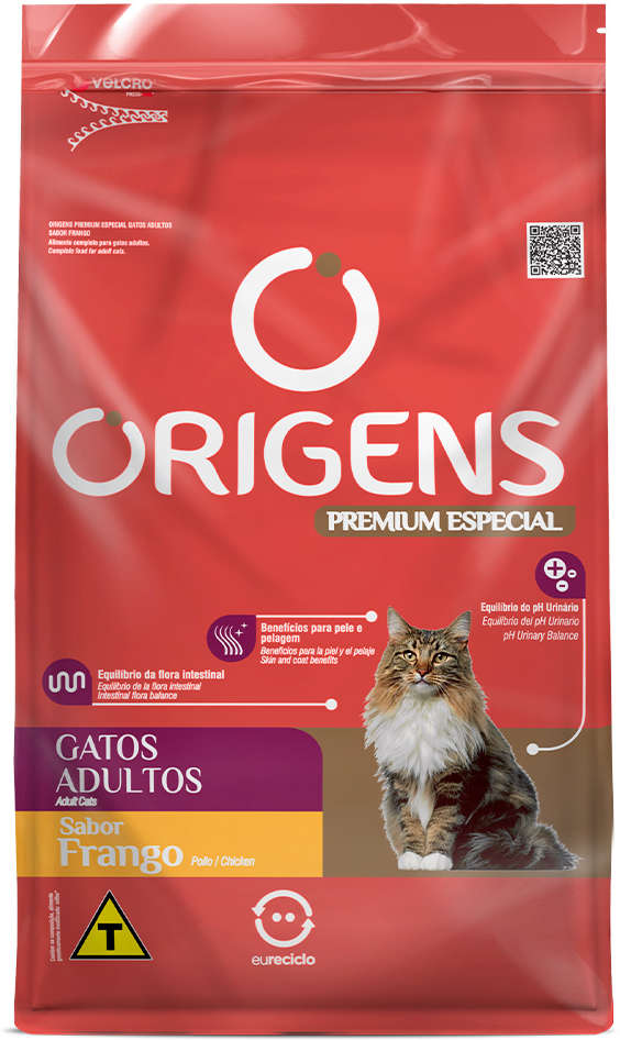 Origens para Gatos Adultos Sabor Frango 1kg